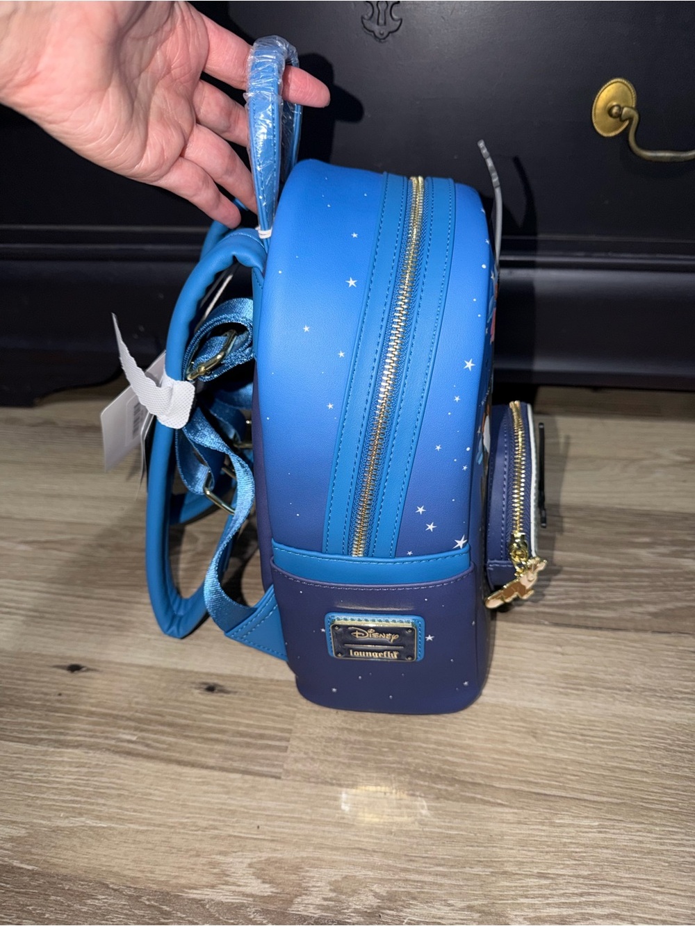 Loungefly Disney Peter Pan Glow Clock Backpack NWT - Picture 5 of 7